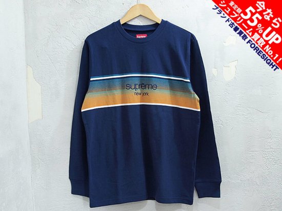 Supreme 'Shadow Stripe L/S Top'長袖Tシャツ シャドーストライプ