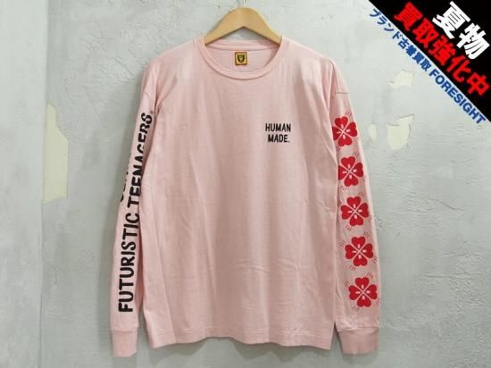 HUMAN MADE 'LONG-T'長袖 Tシャツ ロンT L/S ロングスリーブ PINK