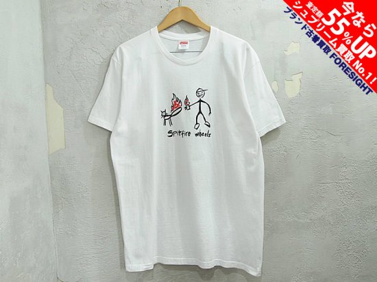 Supreme×Spitfire 'Cat Tee'Tシャツ スピットファイア キャッツ 白