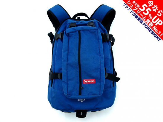 Supreme 'Backpack'バックパック リュック 12SS ブルー Blue OMEGA 32 ...