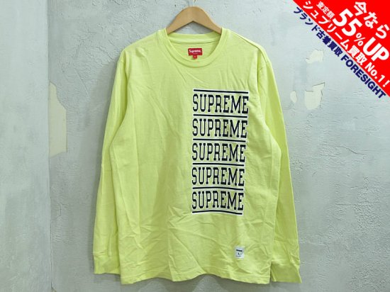 Supreme 'Stacked L/S Top'長袖 Tシャツ ロングスリーブトップ L 