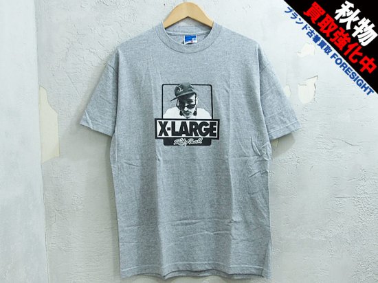 XLARGE×RICKY POWELL Tシャツ リッキーパウエル TEE グレー 灰 L