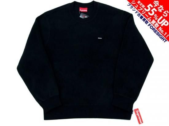 supreme Polartec Small Box Crewneck 黒L