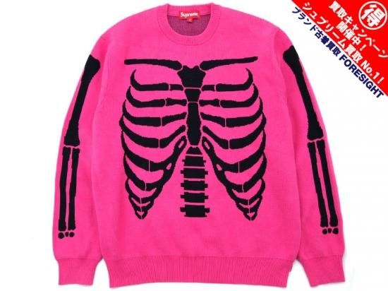 Supreme 'Bones Sweater'セーター ニット M ボーンズ 骨 ピンク Pink 