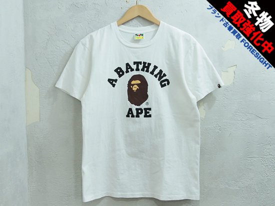 APE 新品　Tシャツ　L アベイシングエイプ  カレッジ　ホワイト