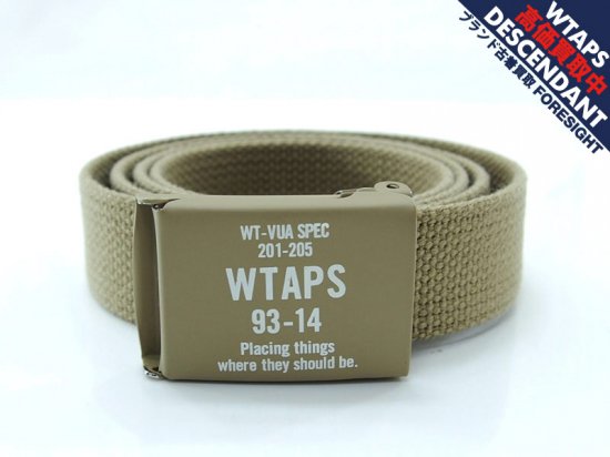 WTAPS 'BELT'ガチャベルト 14SS ベージュ ダブルタップス