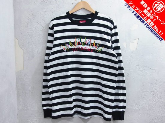 Supreme 'Flags L/S Top'長袖 Tシャツ カットソー ロンT ボーダー ...