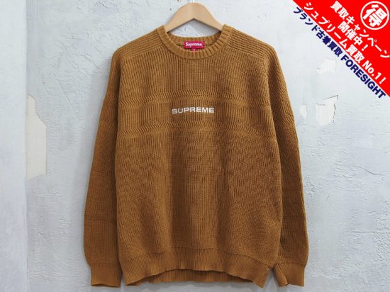 SUPREME Chest Stripe Sweater Lサイズ シュプリーム