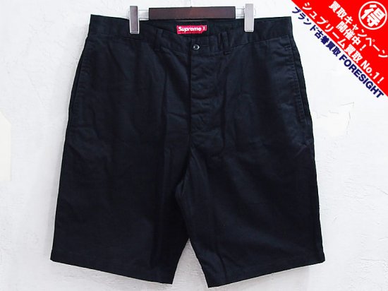 Supreme 'Chino Short'チノショーツ ショートパンツ USA製 黒