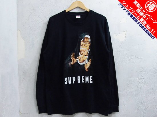Supreme 'Nun L/S Tee'長袖 Tシャツ ロンT 修道女 黒 ブラック XL 