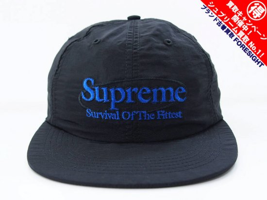 Supreme 'Survival Nylon 6 Panel Cap'6パネル ナイロン キャップ 黒