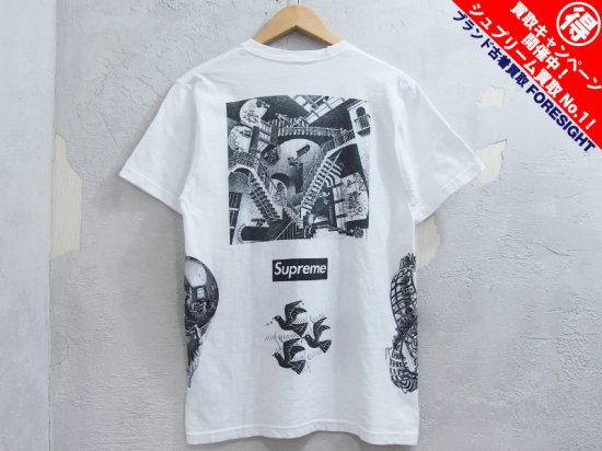 Supreme 'M.C. Escher Collage Tee'Tシャツ エッシャー 白 ホワイト