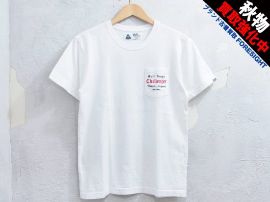 CHALLENGER 'BUILT TOUGH POCKET TEE'ポケット Tシャツ 白 ホワイト S