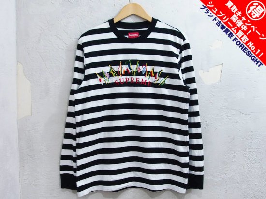 Supreme 'Flags L/S Top'長袖 Tシャツ カットソー ロンT Tee 