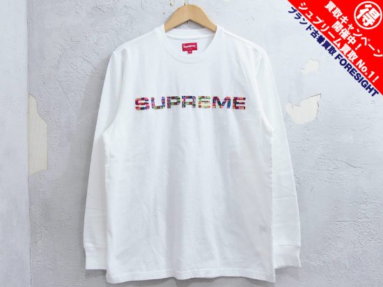 Supreme 'Meta Logo L/S Top'長袖 Tシャツ ロングスリーブ メタロゴ 