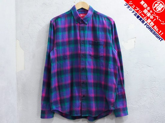 Supreme 'Tartan Plaid Flannel Shirt'タータンプレイド フランネル 