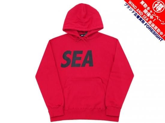 WIND AND SEA 'SEA HOODIE'フーディー パーカー プルオーバー 赤