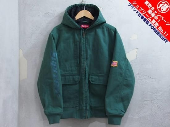 Supreme 'Canvas Hooded Work Jacket'キャンバス フーデッドワーク ...