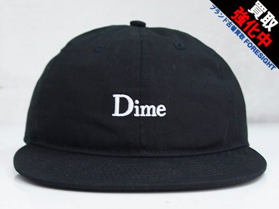 Dime mtl 'Classic Cap'6パネルキャップ クラシック ロゴ ダイム 黒 