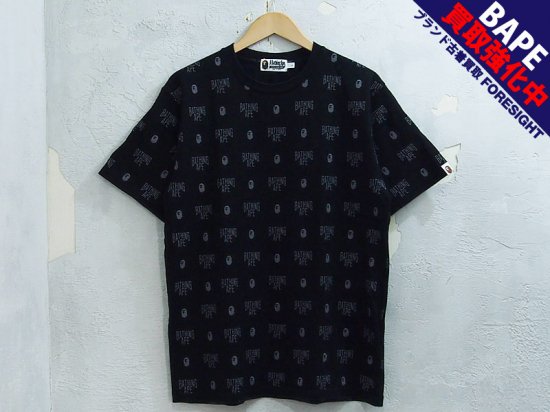 A BATHING APE 'MONOGRAM TEE'Tシャツ モノグラム NYC ロゴ 