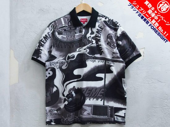 Supreme 'Filtre Polo'ポロシャツ フィルター 黒 ブラック S 総柄 シュプリーム - ブランド古着の買取販売フォーサイト  オンラインストア