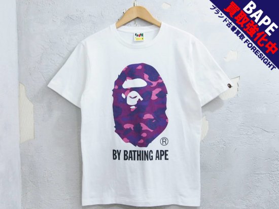 着丈66a bathing ape 大猿ロゴロンT 長袖Tシャツ　カットソー