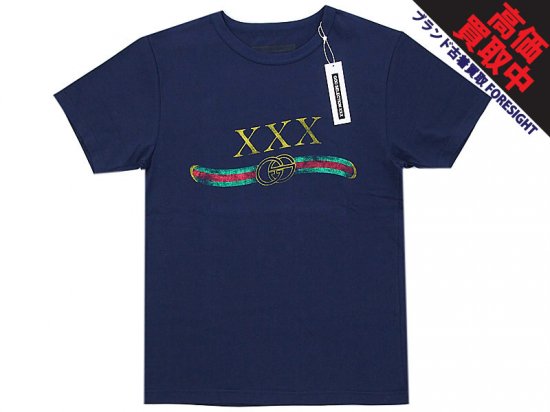 GOD SELECTION XXX Tシャツ GUCCI グッチ 紺 ネイビー navy M