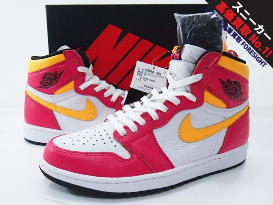 NIKE AIR JORDAN 1 RETRO HIGH OG 'LIGHT FUSION RED'エアジョーダン1 ライト フュージョン レッド 9  27 ナイキ (555088-603) - ブランド古着の買取販売フォーサイト オンラインストア