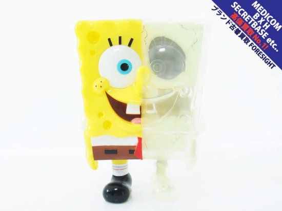 SECRETBASE `SPONGE BOB X-RAY Ver.'スポンジボブ ソフビ