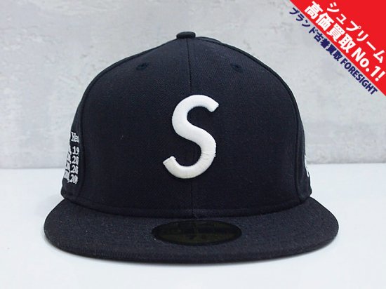 Supreme 15周年記念 'Championship New Era'ニューエラキャップ S Logo Sロゴ ネイビー 紺 7 5/8 60.6  シュプリーム - ブランド古着の買取販売フォーサイト オンラインストア