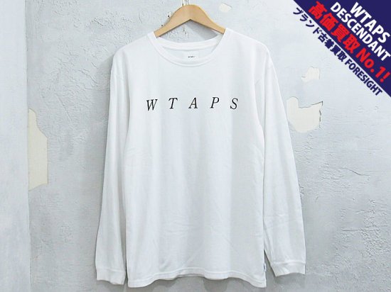 WTAPS 'SYSTEM 01 L/S TEE '長袖 Tシャツ ロンT ロングスリーブ 白 ホワイト S 袖ロゴ ダブルタップス 18SS -  ブランド古着の買取販売フォーサイト オンラインストア