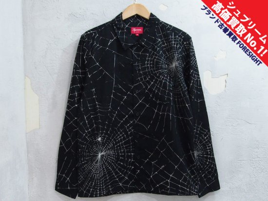 最終値下げ supreme spiderweb shirt 16aw - シャツ