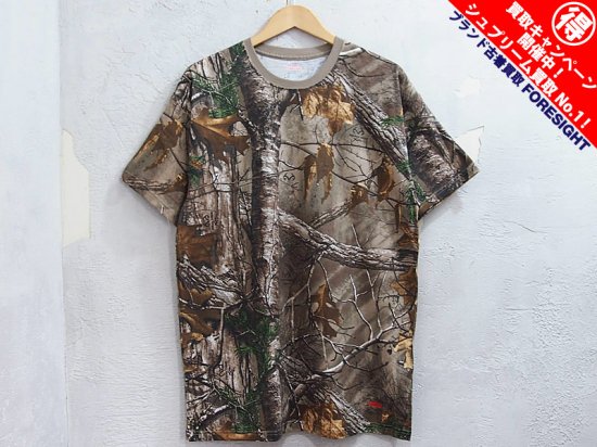 Supreme×Hanes 17AW Realtree Tagless Tees (2 Pack) シュプリーム×ヘインズ リアルツリータグレスTシャツ （1パック2枚入り）半袖カットソー パックT リアルツリーカモプリント ブラウン サイズM 【220526】【新古品】【me04】