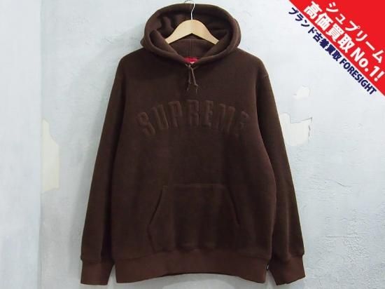 Supreme 'Polartec Hooded Sweatshirt'フリース パーカー アーチロゴ