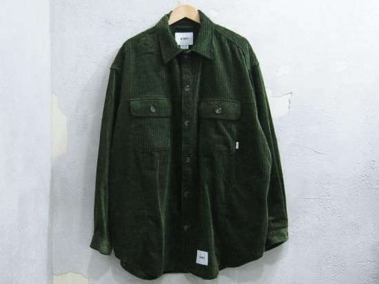 WTAPS 'WCPO / LS / COTTON .CORDUROY'コーデュロイシャツ オーバー