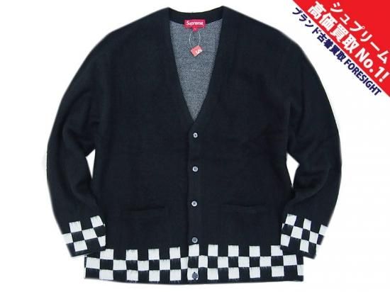 Supreme 'Brushed Checkerboard Cardigan'カーディガン モヘア ...