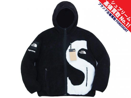 即日発送 Mサイズ　s logo hooded fleece jacket 黒