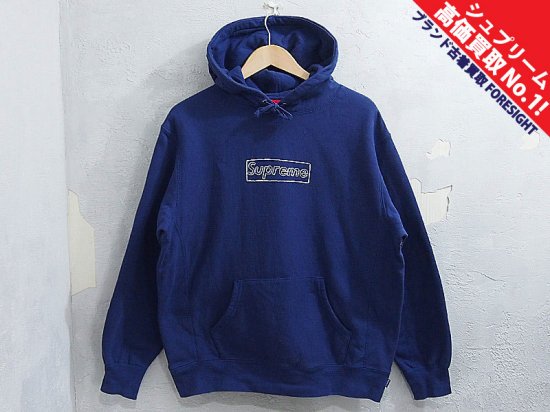 Supreme 'KAWS Chalk Logo Hooded Sweatshirt'フーデッド