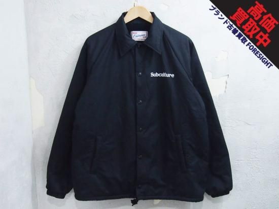 SC-SubCulture 'SC EAGLE COACHES JACKET'ボア コーチジャケット Black ...