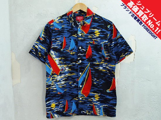 Supreme ‘Hawaiian Shirt’ハワイアン シャツ 半袖 総柄 シュプリーム ロイヤル S 青 royal - ブランド古着の