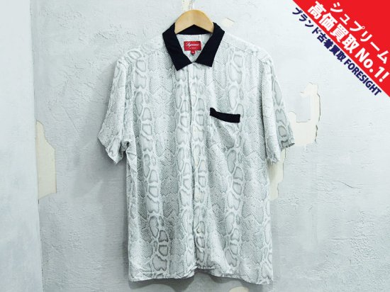 Supreme 'Snakeskin Shirt'半袖 レーヨンシャツ スネークスキン Rayon M 白 ホワイト シュプリーム -  ブランド古着の買取販売フォーサイト オンラインストア