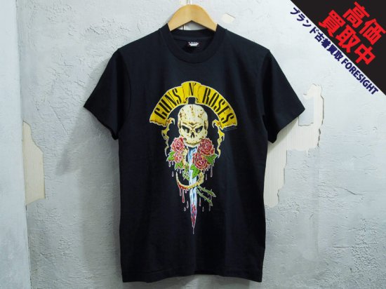 90's Vintage Guns N' Roses 1991 Tour Tシャツ M 1991年 ガンズアンドローゼズ ツアー SCREEN  STARS BEST 黒 ブラック ヴィンテージ - ブランド古着の買取販売フォーサイト オンラインストア