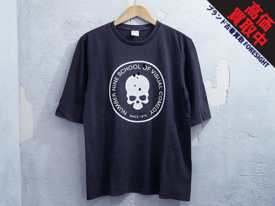 希少 01年オリジナル ナンバーナイン サイズ3 スカルTシャツ 五分袖 正規品Tシャツ/カットソー(半袖/袖なし)