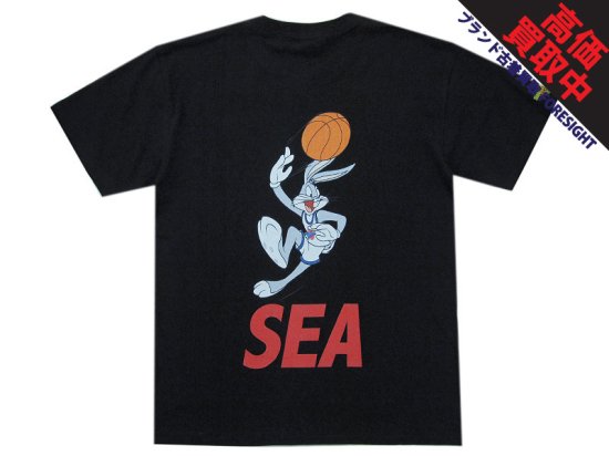 WIND AND SEA × SPACE JAM 'Bugs Bunny SEA S/S Tee'Tシャツ スペースジャム ウィンダンシー WDS 黒  ブラック M - ブランド古着の買取販売フォーサイト オンラインストア