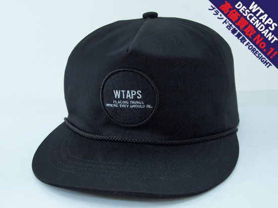 WTAPS 'MILITIA 03 / CAP COPO'キャップ ワッペン 黒 ブラック BLACK ...