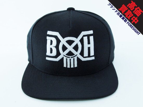 BOUNTY HUNTER 'BxH Logo Snap Back Cap'スナップバック キャップ 黒 ブラック BLACK バウンティーハンター  - ブランド古着の買取販売フォーサイト オンラインストア