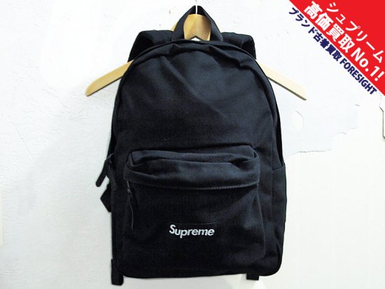 supreme Canvas Backpack 黒 ブラック バックパック - バッグパック