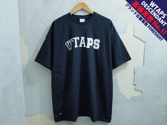 WTAPS 'RANSOM / SS / COTTON TEE'Tシャツ ロゴ ネイビー 紺 NAVY 04 ...