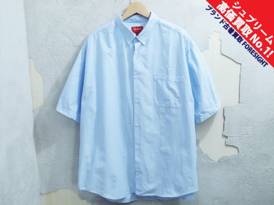 Supreme 'Loose Fit S/S Oxford Shirt'ルーズフィット オックスフォードシャツ Light Blue ライトブルー  シュプリーム - ブランド古着の買取販売フォーサイト オンラインストア