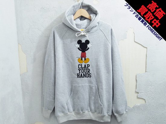 STANDARD CALIFORNIA×DISNEY 'SD Clap Your Hands Hood Sweat'パーカー ミッキー ディズニー  グレー スタンダード カリフォルニア - ブランド古着の買取販売フォーサイト オンラインストア